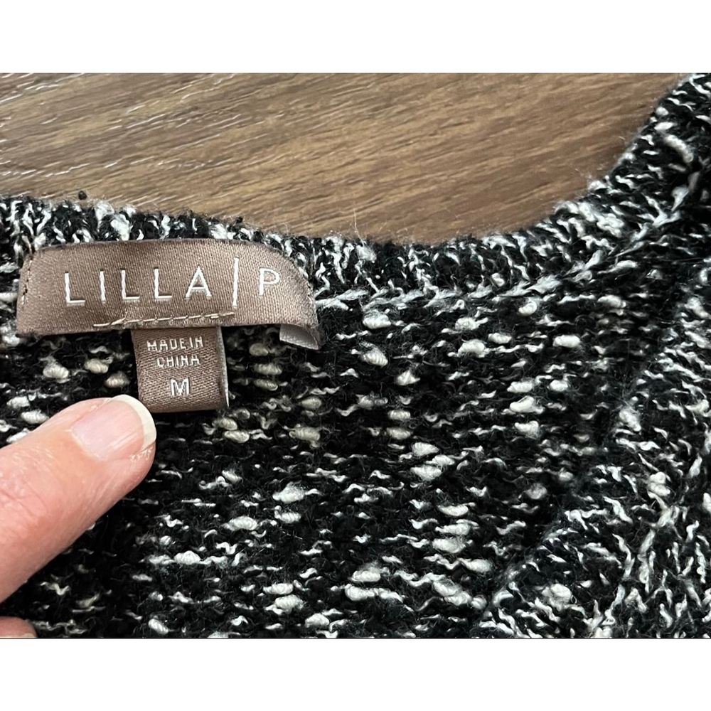 Lilla P Pullover V-Neck Sweater M View 5